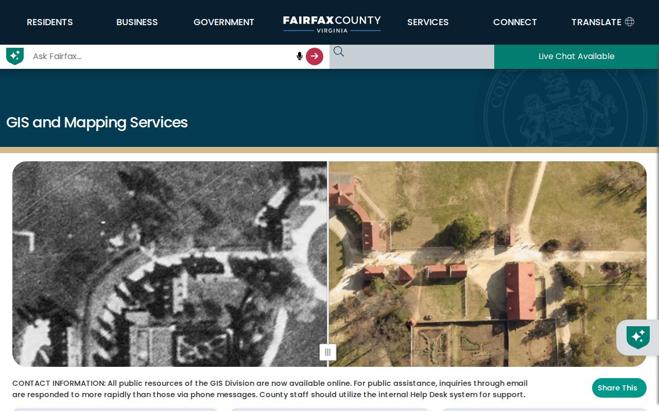 Bailey's Crossroads street directory Fairfax GIS parcel viewer